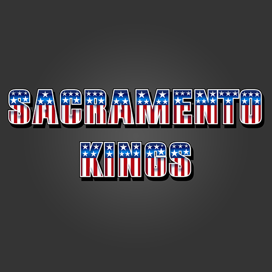 Sacramento Kings American Captain Logo iron on paper